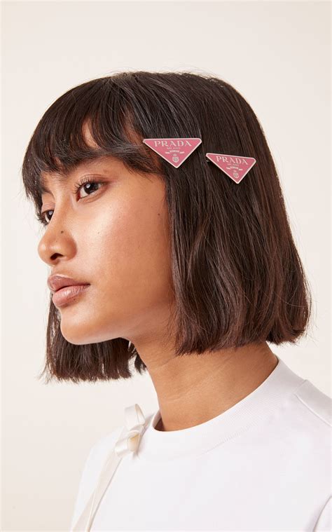 prada barrette|prada hair clips.